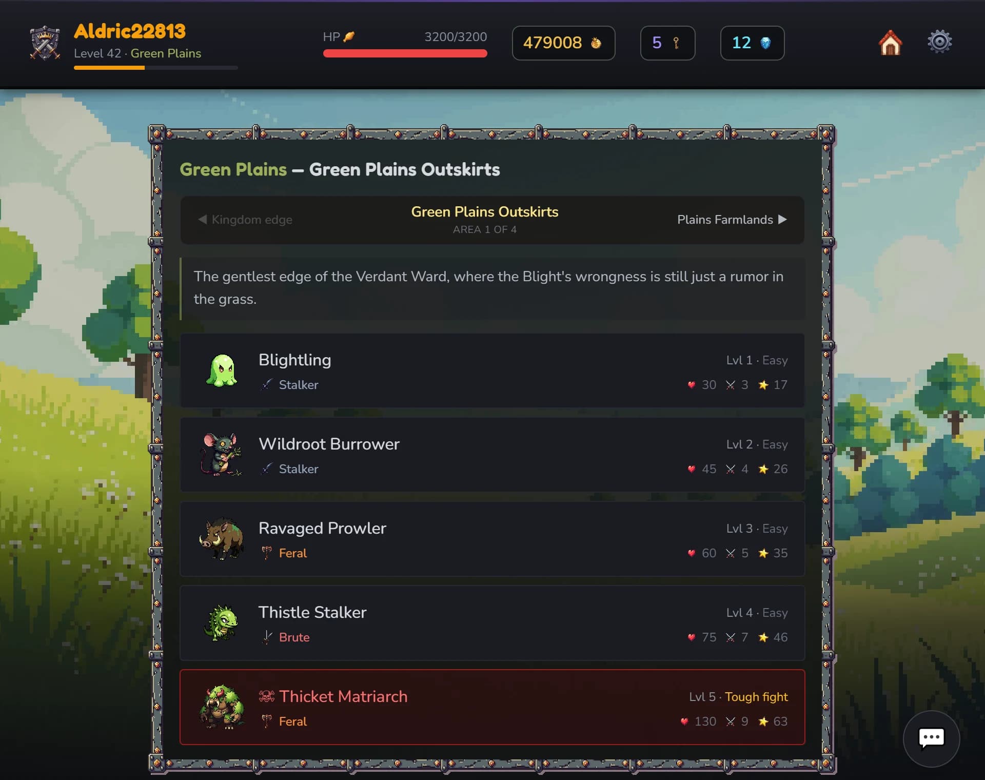 Combat screen showing a boss fight in Kingdoms of Iron